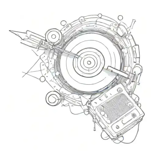 Vinyl With Music And Happiness Coming Out Of It