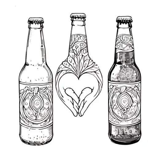 Friendship Symbol Beer Bottle