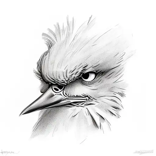 Big Bird And 3 Small Birds