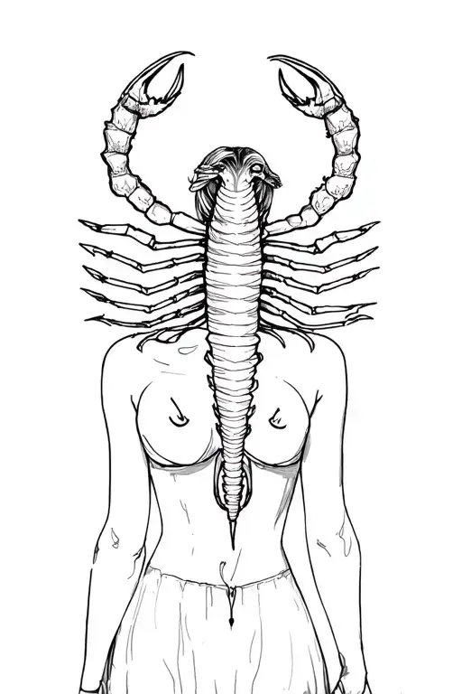 A Girl With The Symbol Of Scorpio