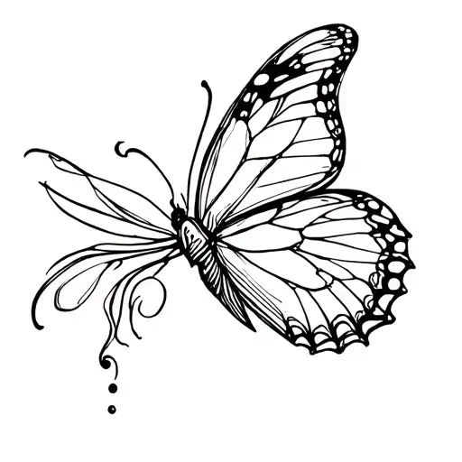 Butterfly And Semicolon