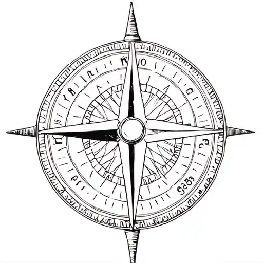 A Sketch Of A Life Insurance Agent Symbolized By A Compass Guiding Them Through The Wilderness