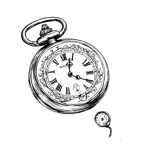 A Small Pocket Watch Broken And Healed