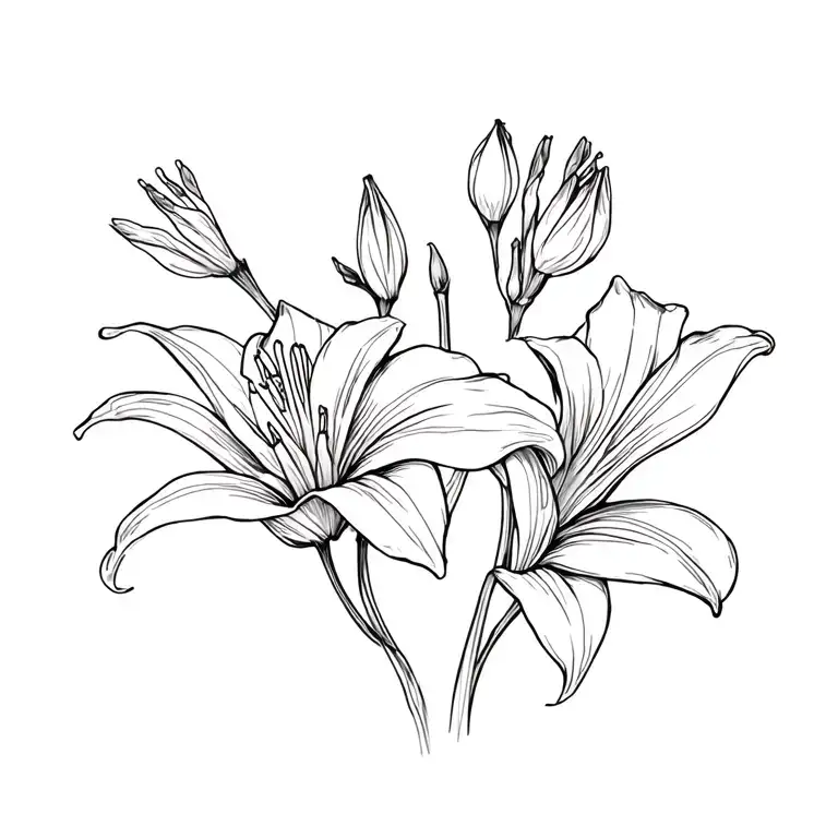 Lily And Carnation Flowers