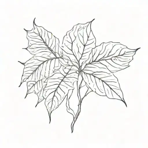 Plant Leaves Lines Leg