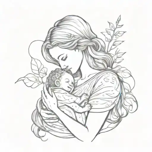 Breastfeeding Her Baby