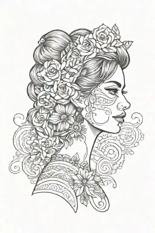 Mexican Girl Side Profile