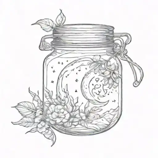 Crescent Moon Inside The Jar