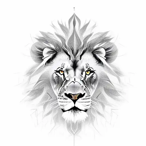 Create A Lion Design Combined Witha Law Enforcement