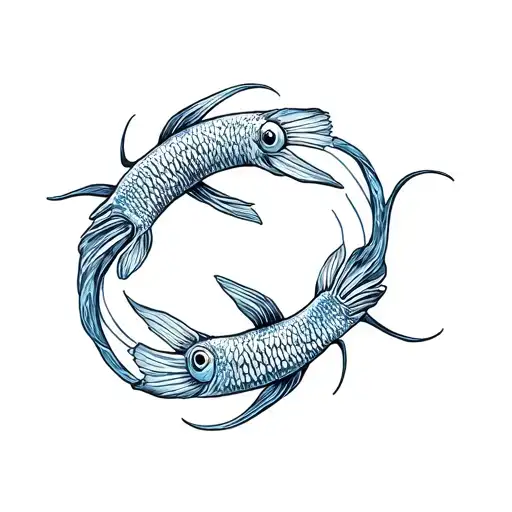 2Fish Swimming In A Circle