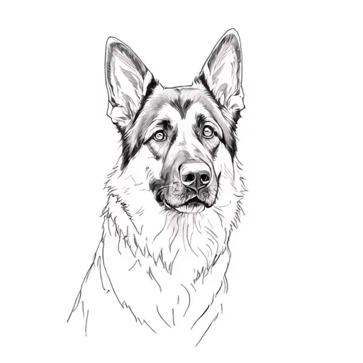 A German Shepherd Dog