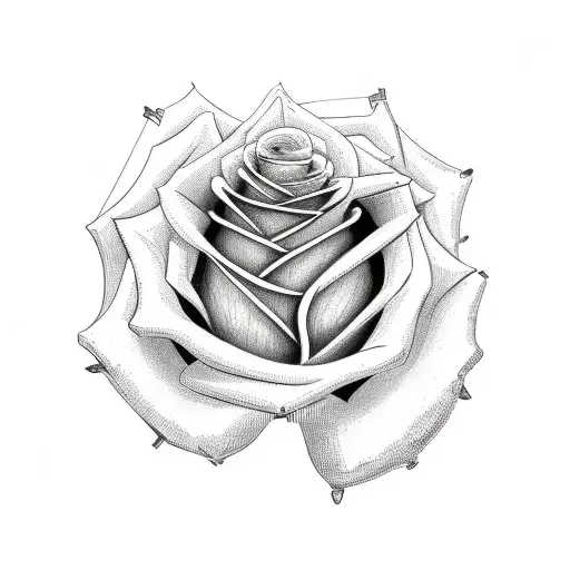 Rose Thru Motorcycle Helmet