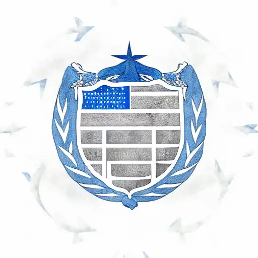 Greece And Usa Flags In Color That Incorporates The Warrior Culture Of Both Countries