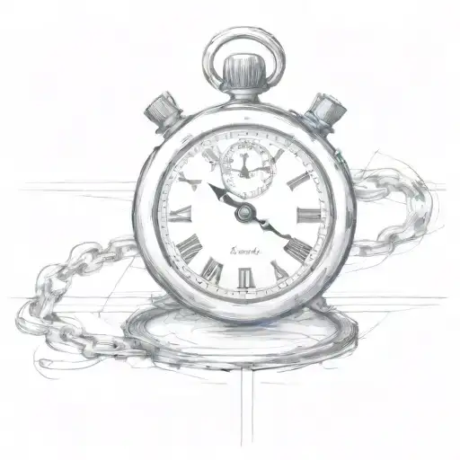 Christian Cross And Stopwatch