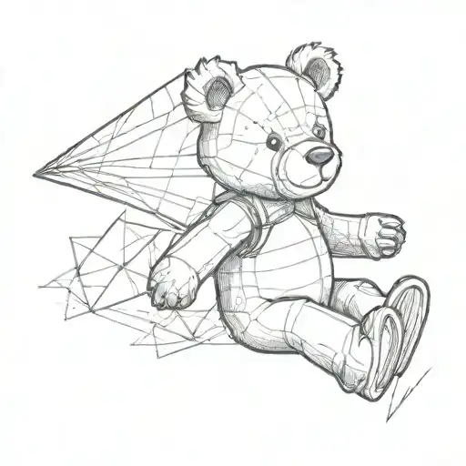 Teddy Bear And Paper Airplane