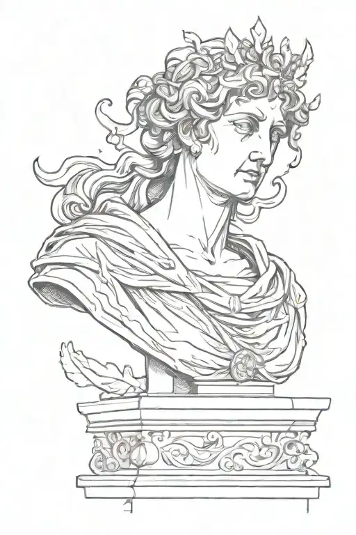 Roman Minerva Statue Bust