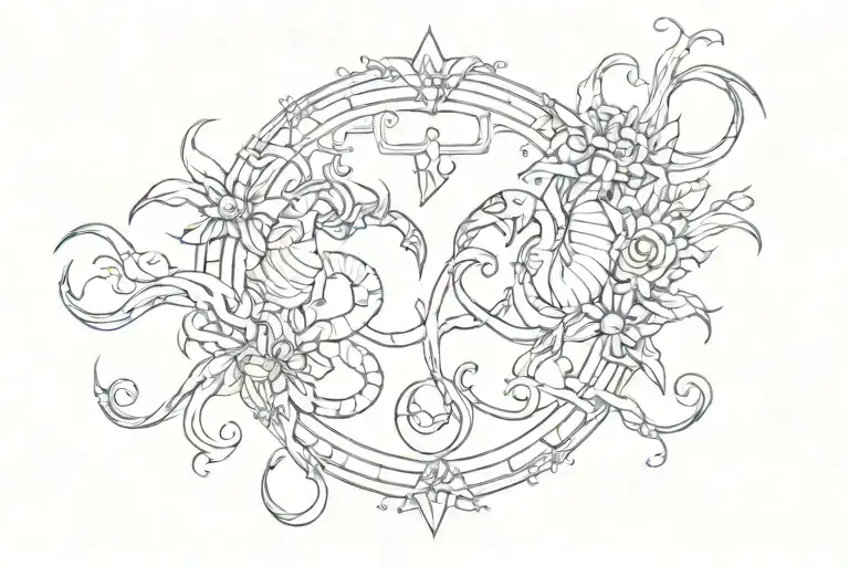 Virgo And Scorpio Symbols