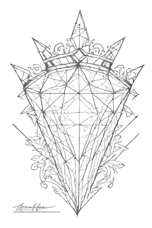 Diamond With Crown