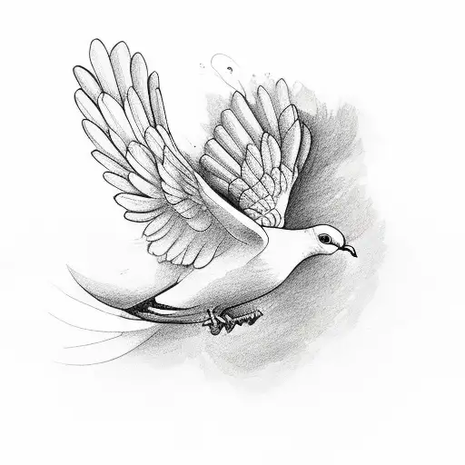 Dove Flying