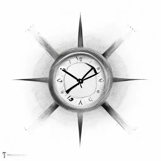 Time Clock That Represents Time God Kronos