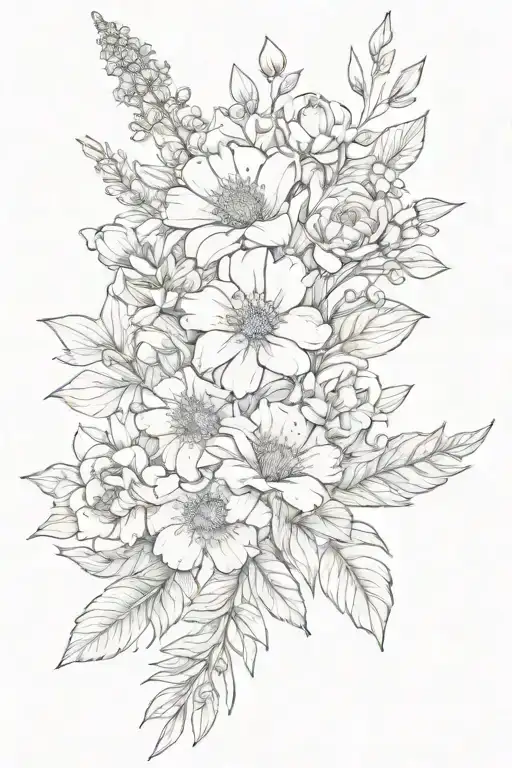 Birth Flower Bouquet