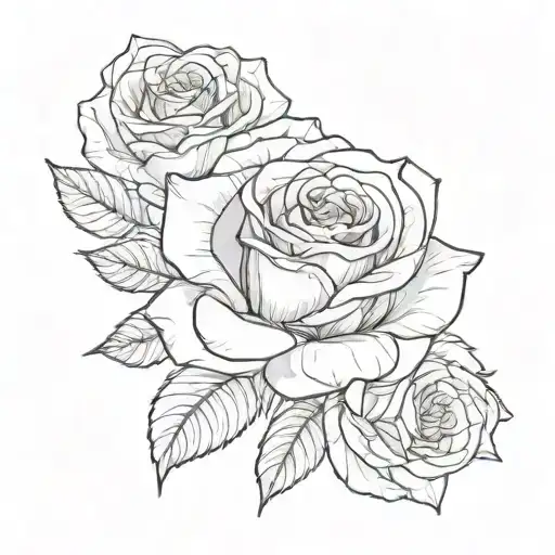 Rose With The Name Rose In Cursive Writing Poetry