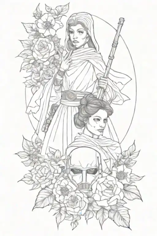 Star Wars Characters With Florals