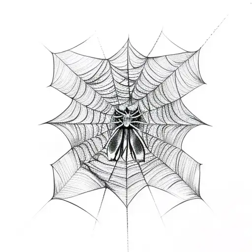 Spider Web With Spider Sleeve