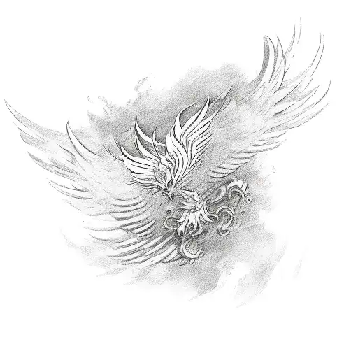 Phoenix Rises From A Dog Paw