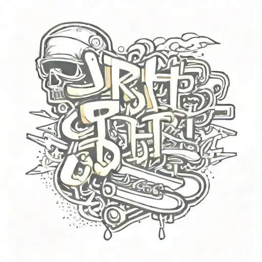 Combine Skateboarding Tricks With Graffiti Lettering For A Unique And Edgy