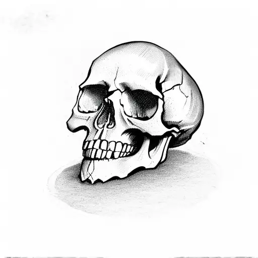 Skull Wiht Mushrooms