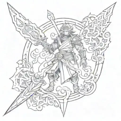 Combining Elements From Demon Slayer And Solo Levelling Into A Unique Crossover Design