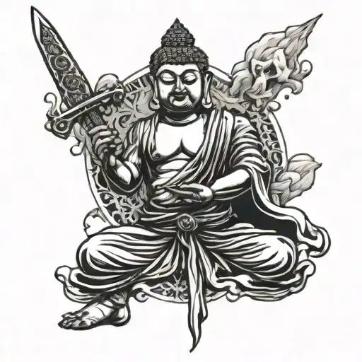Buddha With A Sword