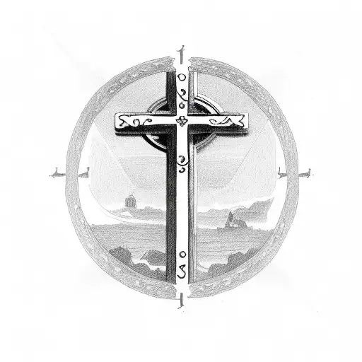 Christian Cross That Looks Like A Libra Scale