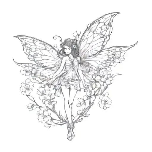 Fairy Wings Cherry Blossoms Surrounds