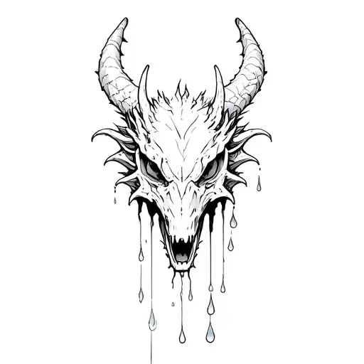 Dragon Skull Bleeding Tears