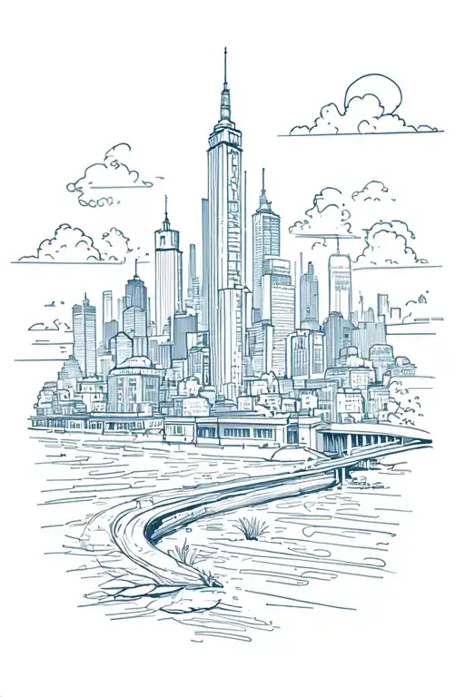 City And Nature Contrast