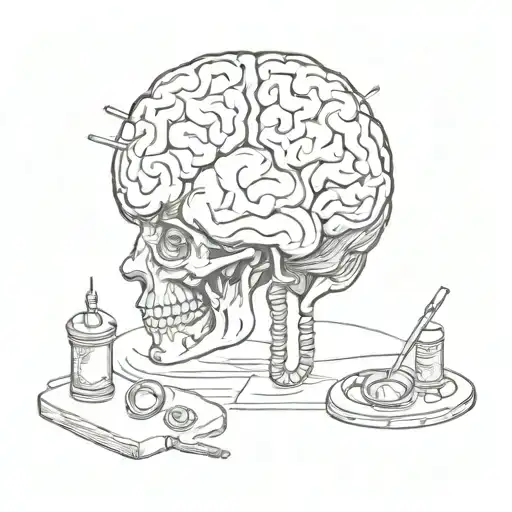 Brain And Travel Idea For A Medical Doctor Psychiatrist