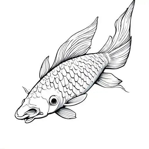 A Koi Fish
