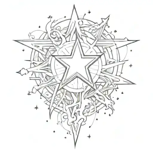 Star With Flowing Fog