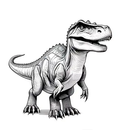 Dinosaur With Baby Dinosaur