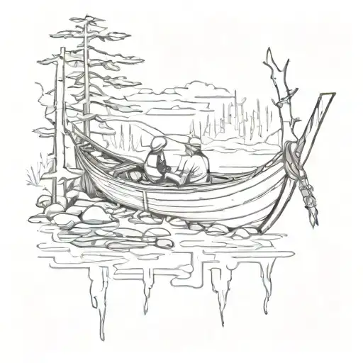 Fire Hammock Canoe Woods