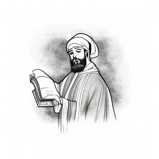 A Man With Religious Book