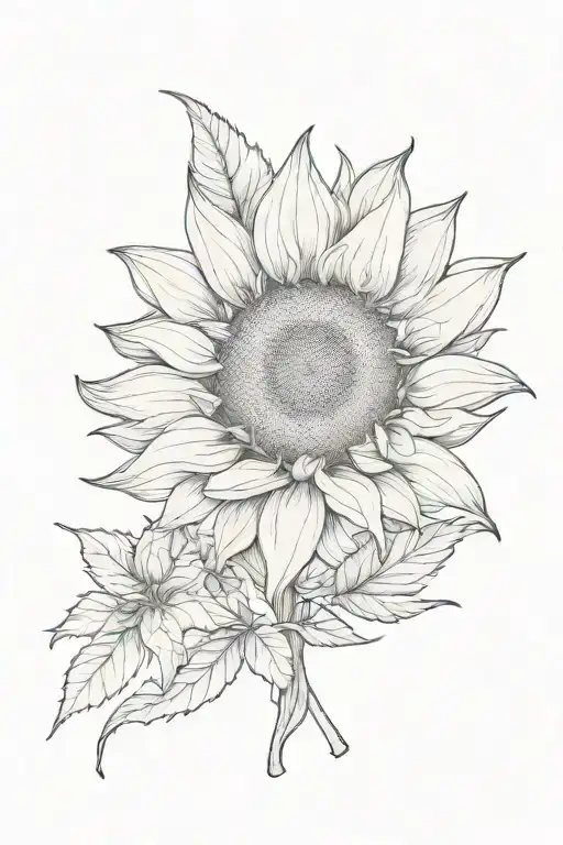 Sunflower With Dagger
