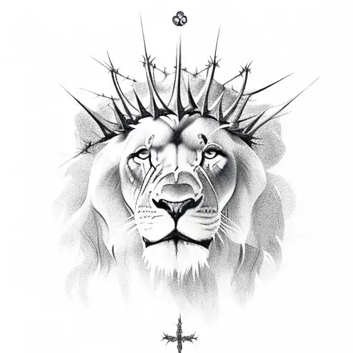 Crown Of Thorns On A Lion