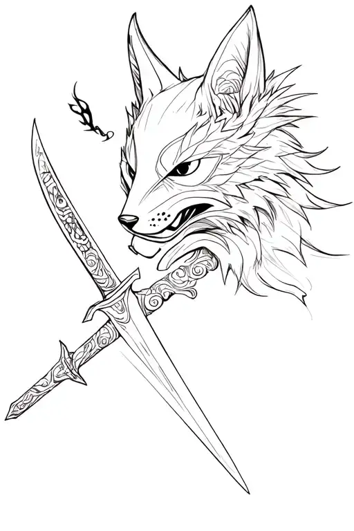 Kitsune Mask Sword
