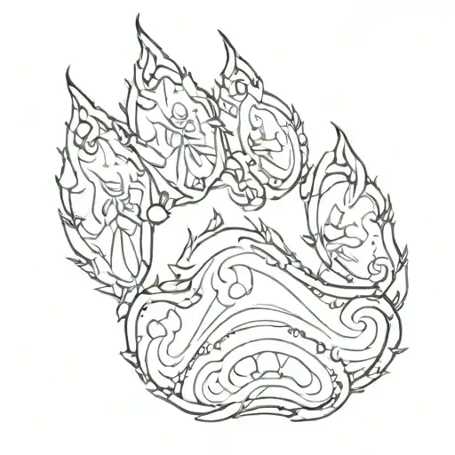 Cat Paw Print Number 6