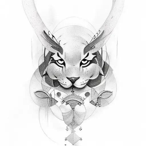 Black Tattoo Of A Body Transcendence