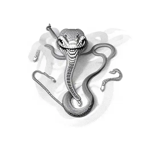 Snake Killed By Dagger