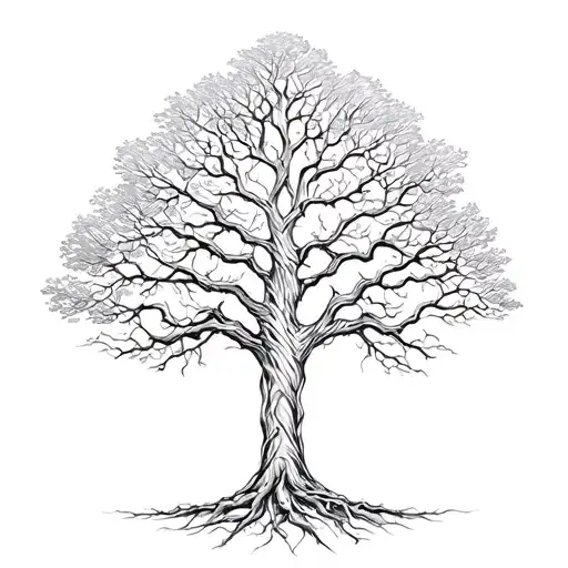 Tree Of Life As An Oak Tree
